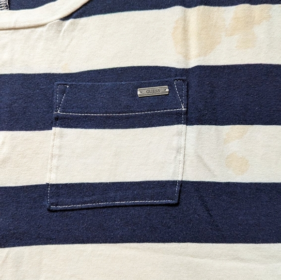 Guess Women's Sleeveless Top, Striped with Pocket, Small - Picture 5 of 6
